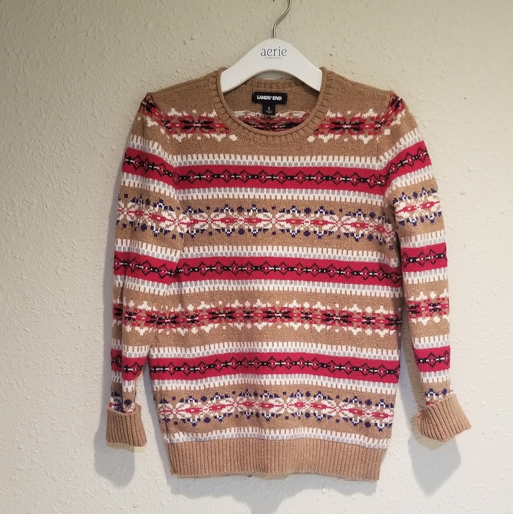 Land's End Fair Isle Sweater